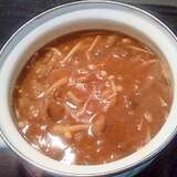 きのこと納豆のカレースープ＋＋